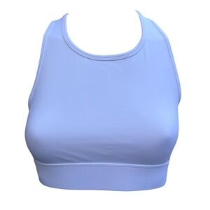 New SweetLegs Sports Bra White Criss Cross Back Balletcore Activewear Yoga S